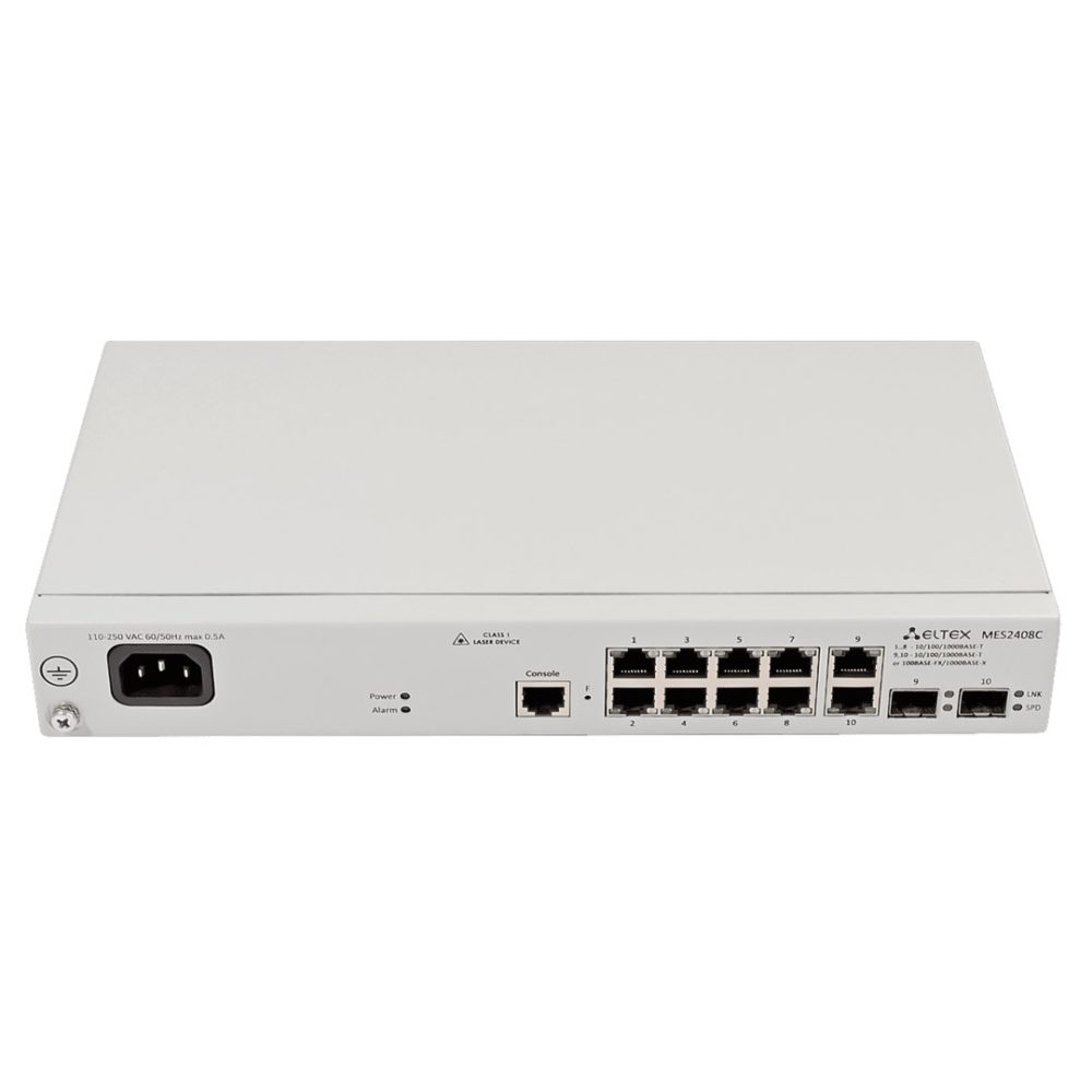 mặt trước switch chia mạng Eltex MES2408C