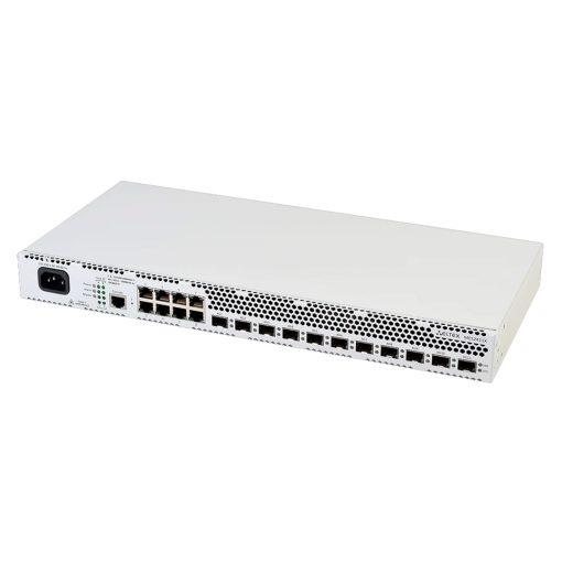 mặt trước góc nghiêng trái switch chia mạng Eltex MES2411X
