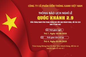 Viễn Thông Xanh thông báo nghỉ lễ 2.9