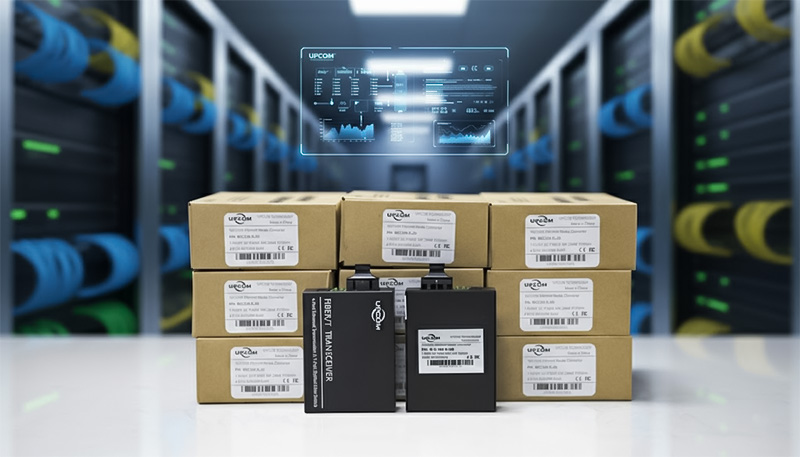 Bộ chuyển đổi quang điện Upcom MC104-S-20 4x10_100M Base-T(X)+1x100M FX