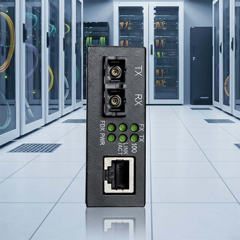 Các cổng kết nối của Bộ chuyển đổi quang điện UPCOM MC101-M