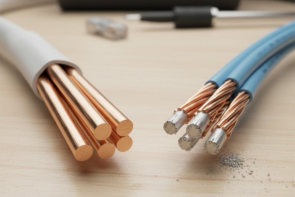 Cáp đồng nguyên chất và cáp CCA