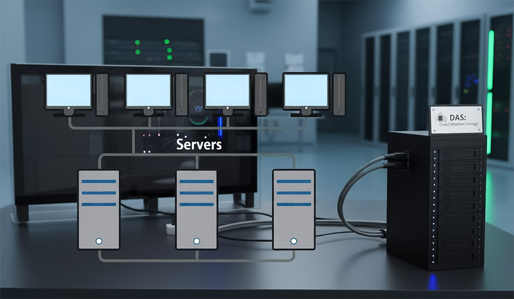 DAS (Direct Attached Storage) – Lưu trữ gắn trực tiếp