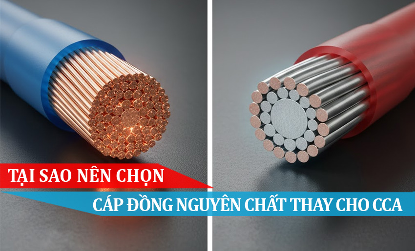 Tại sao nên chọn Cáp Đồng Nguyên Chất thay vì Cáp Hợp Kim CCA