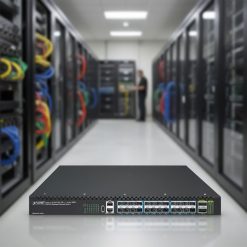 mặt trước Switch Planet XGS-6350-24X2C Layer 3 24x10G SFP+ + 2x100G QSFP28