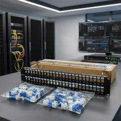 Ảnh chụp thực tế Patch panel Cat6 UTP ANCOMTECK 48 cổng ACT-48S2U...