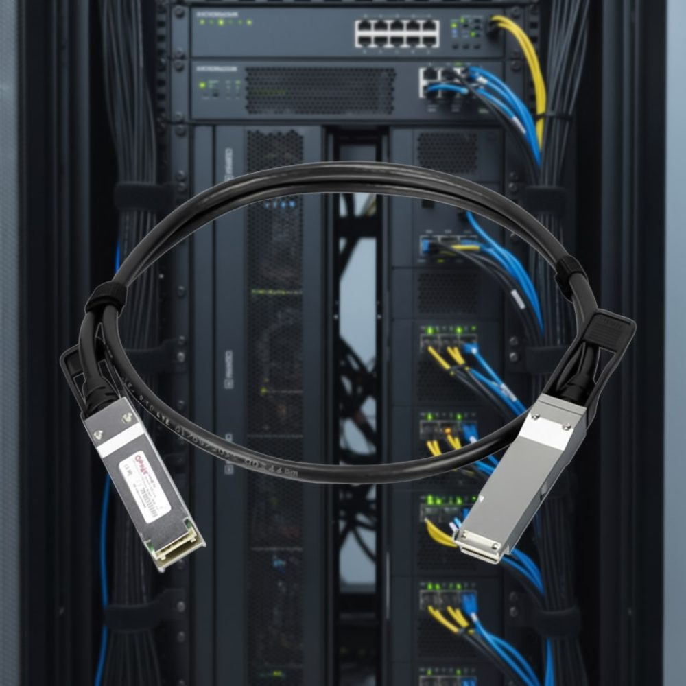 Ảnh thực tế Cáp đồng trục gắn trực tiếp CB-QSFP100G-1M_3M_5M