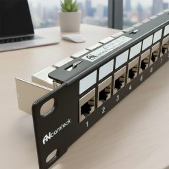 Ảnh thực tế Patch panel Cat6A UTP ANCOMTECK 16 cổng ACT-16S1U...