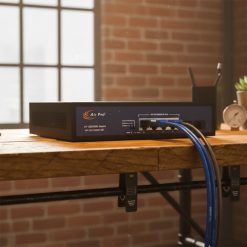 Các cổng kết nối của Switch PoE AP-ESG1906-2SF AirPro đã được lắp đặt