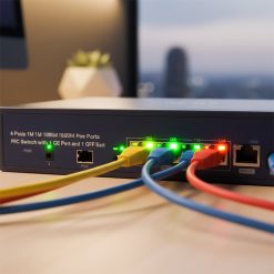 Cận cảnh các cổng kết nối switch Airpro AP-ESG1906P