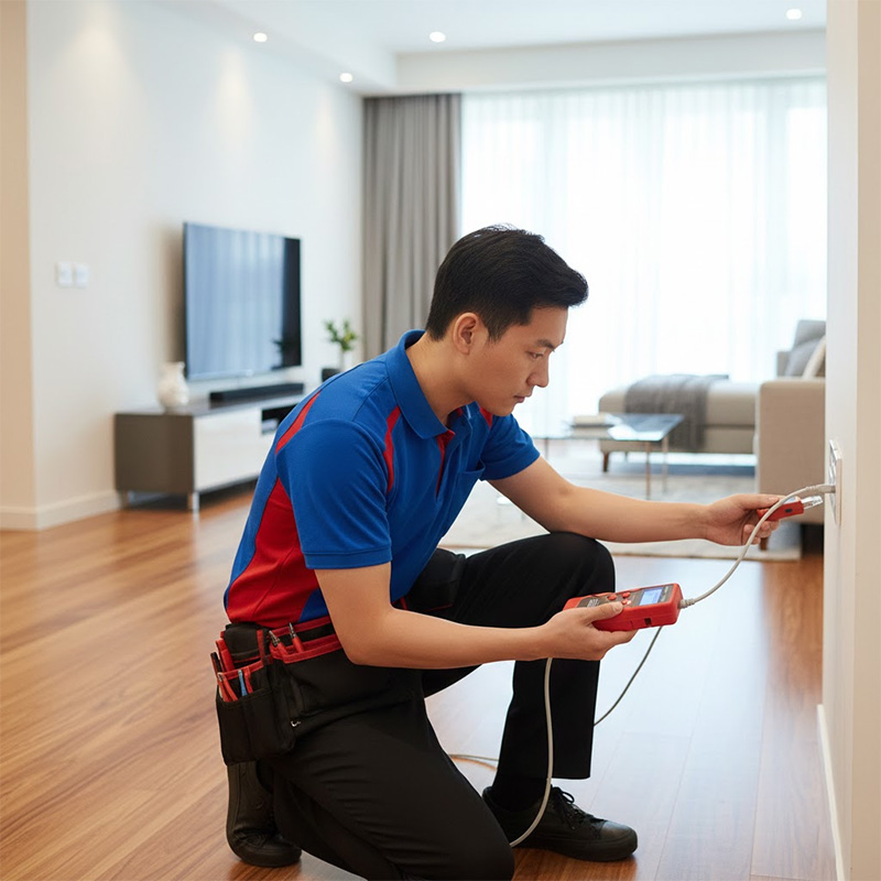 Sử dụng máy test mạng khi mạng bị mất tín hiệu hoặc hoạt động chập chờn