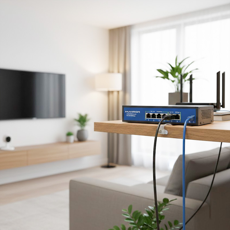 Ảnh lắp đặt thực tế Switch POE HUVIRON F-SP3-4F2F-BL 4x10_100M (POE) RJ45... Ảnh lắp đặt thực tế Switch POE HUVIRON F-SP3-4F2F-BL 4x10_100M (POE) RJ45...