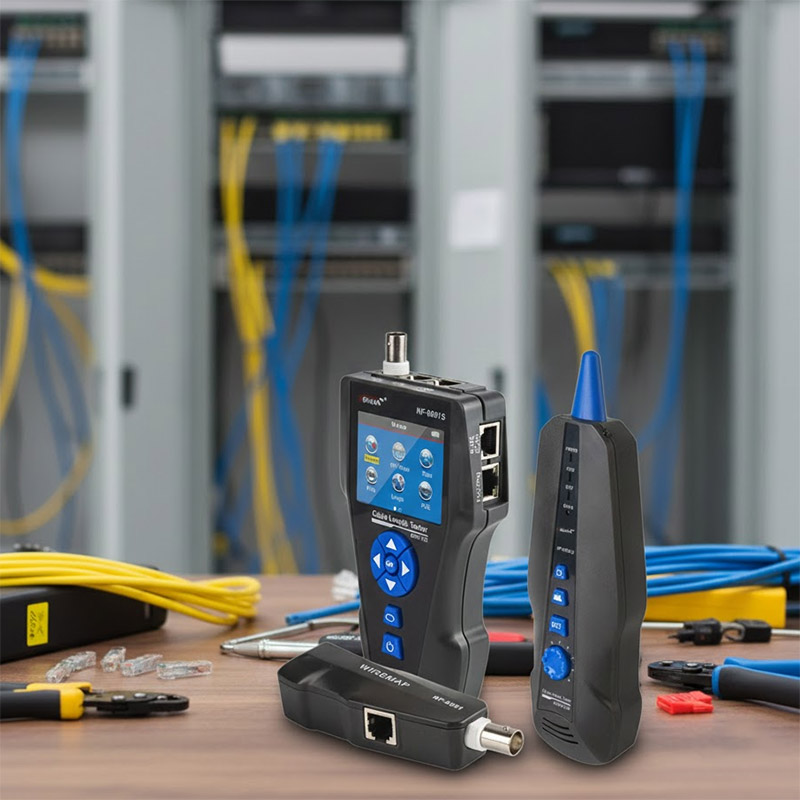 Ảnh thực tế Bộ test dây, đo chiều dài, dò dây NOYAFA NF-8601S có màn hình LCD...