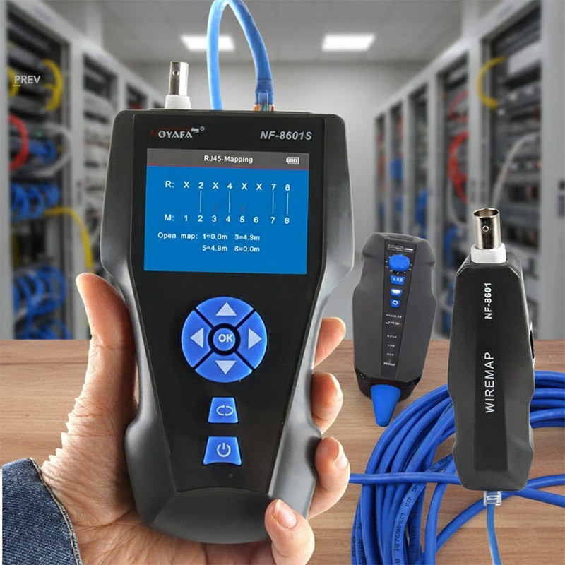 Ảnh thực tế Bộ test dây, đo chiều dài, dò dây NOYAFA NF-8601S có màn hình LCD......... Ảnh thực tế Bộ test dây, đo chiều dài, dò dây NOYAFA NF-8601S có màn hình LCD.........