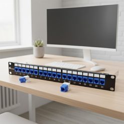 Ảnh thực tế Patch panel Cat6A UTP ANCOMTECK 24 cổng ACT-24S1U