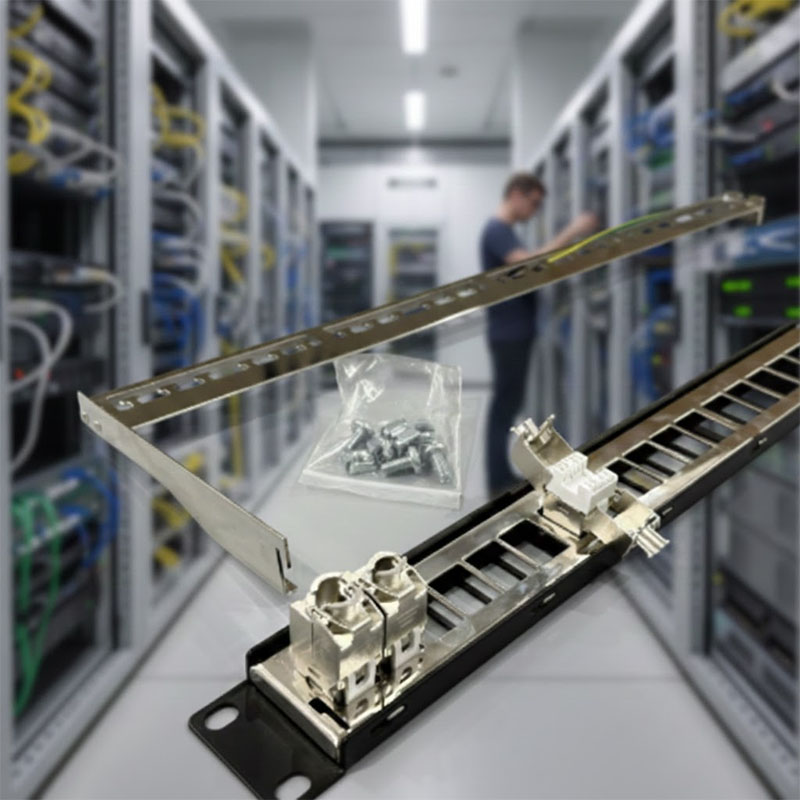 Ảnh thực tế Patch panel Cat7 FTP ANCOMTECK 24 cổng ACT-24S1U.... Ảnh thực tế Patch panel Cat7 FTP ANCOMTECK 24 cổng ACT-24S1U....