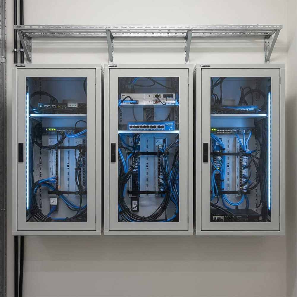 Ảnh ứng dụng thực tế của Switch POE HUVIRON F-SP3-8F2G-BL