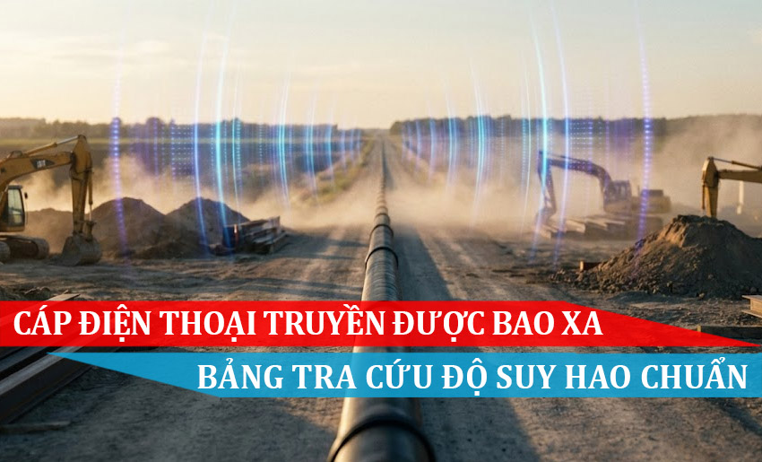 CÁP ĐIỆN THOẠI TRUYỀN ĐƯỢC BAO XA