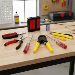 Các dụng cụ trong Bộ dụng cụ thi công mạng NOYAFA NF-1304....