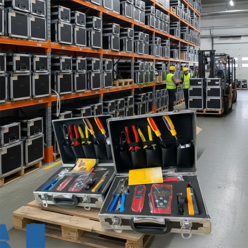 Các thiết bị bên trong bộ dụng cụ thi công cáp mạng ANCOMTECK ACT-K508 Các thiết bị bên trong bộ dụng cụ thi công cáp mạng ANCOMTECK ACT-K508