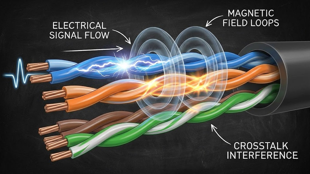 Crosstalk trong cáp mạng Ethernet