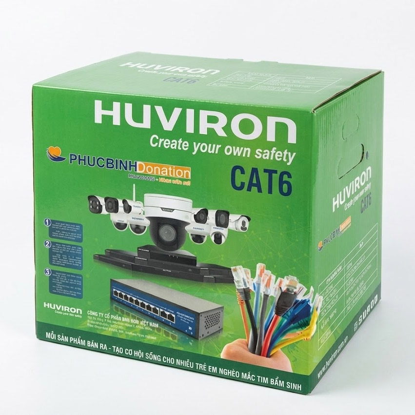 Dây Cáp Mạng F-UTP-CAT6 Huviron Dây Cáp Mạng F-UTP-CAT6 Huviron
