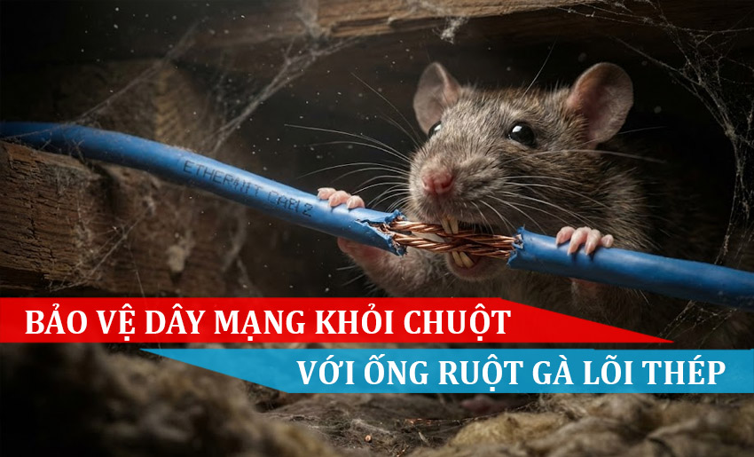 Dây mạng bị chuột cắn