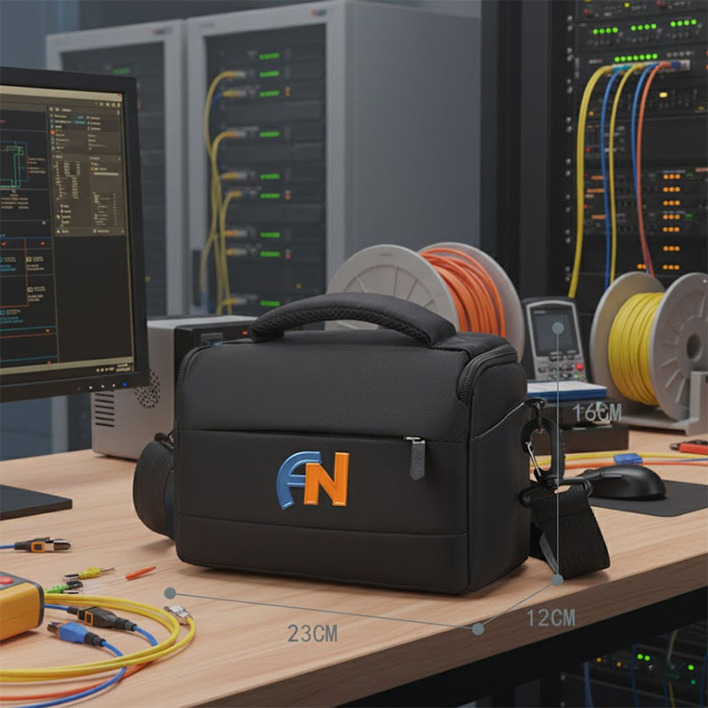 Kích thước túi đựng Bộ dụng cụ thi công cáp quang ANCOMTECK ACT-TK07 được đặt trong nhà kho Kích thước túi đựng Bộ dụng cụ thi công cáp quang ANCOMTECK ACT-TK07 được đặt trong nhà kho