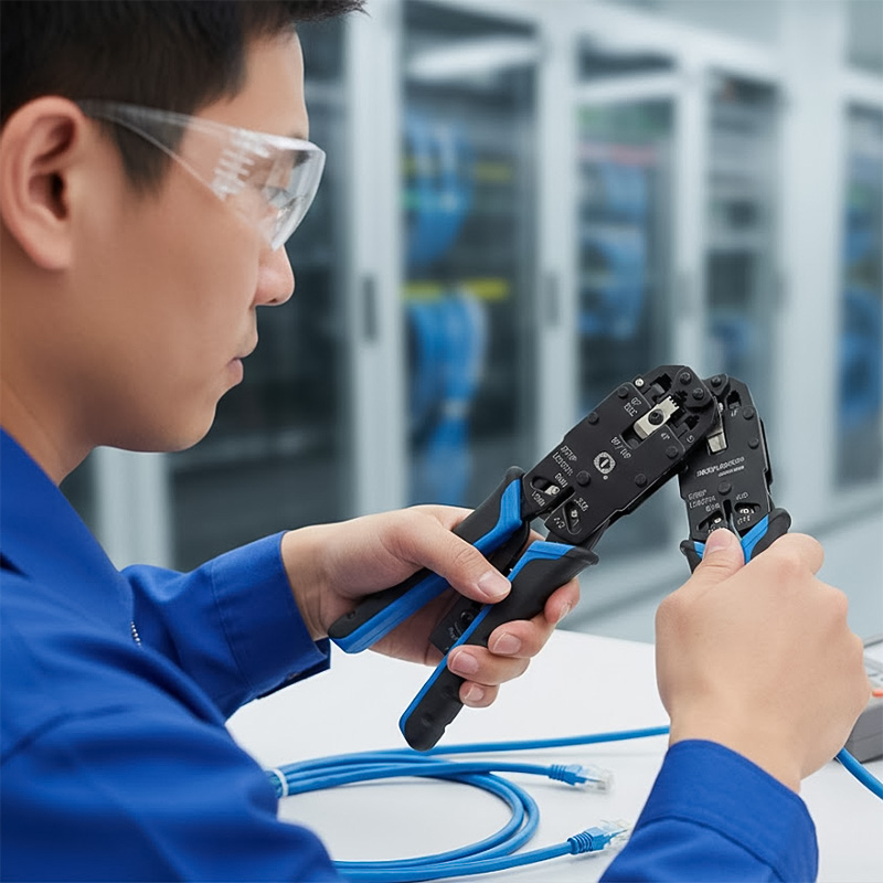 Kìm bấm mạng TALON TL-200R tương thích với các đầu nối RJ45, RJ11, RJ12, RJ48 với các chân 8P và 10P Kìm bấm mạng TALON TL-200R tương thích với các đầu nối RJ45, RJ11, RJ12, RJ48 với các chân 8P và 10P