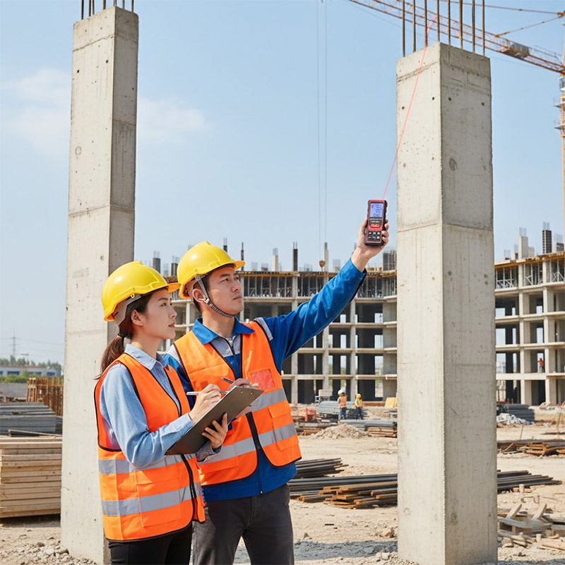 Máy đo khoảng cách laser NOYAFA NF-272L-100m cầm tay, khoảng cách tối đa 100m được ứng dụng ngoài công trường...