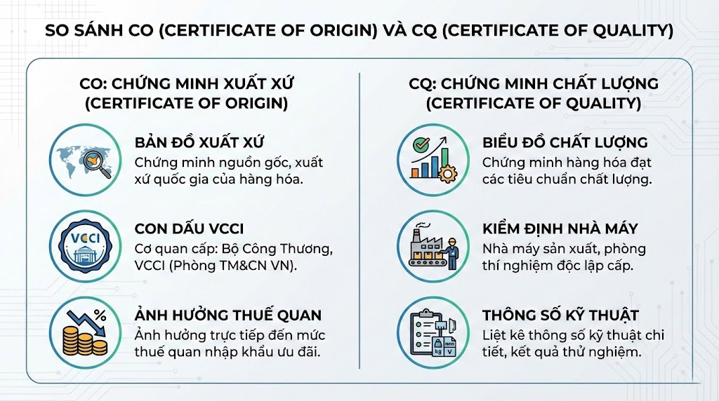 Phân biệt nhanh sự khác nhau giữa CO và CQ