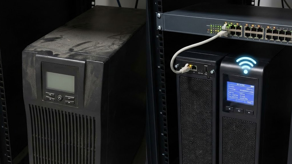 UPS thông thường không gắn card SNMP