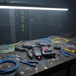 ảnh thực tế Bộ test dây, đo chiều dài, dò dây NOYAFA NF-8601W có màn hình LCD, 8 bộ remote...