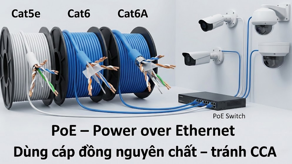 cáp mạng cho hệ thống cctv