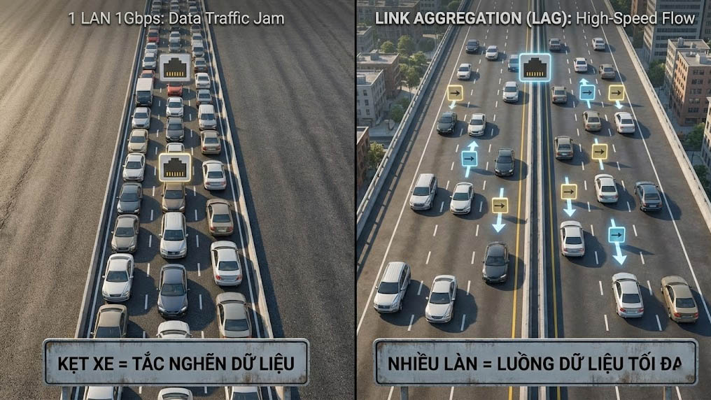 tác dụng của gộp cổng mạng