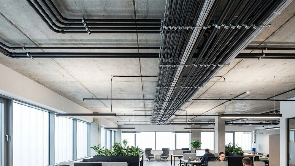 thi công hệ thống ống ruột gà