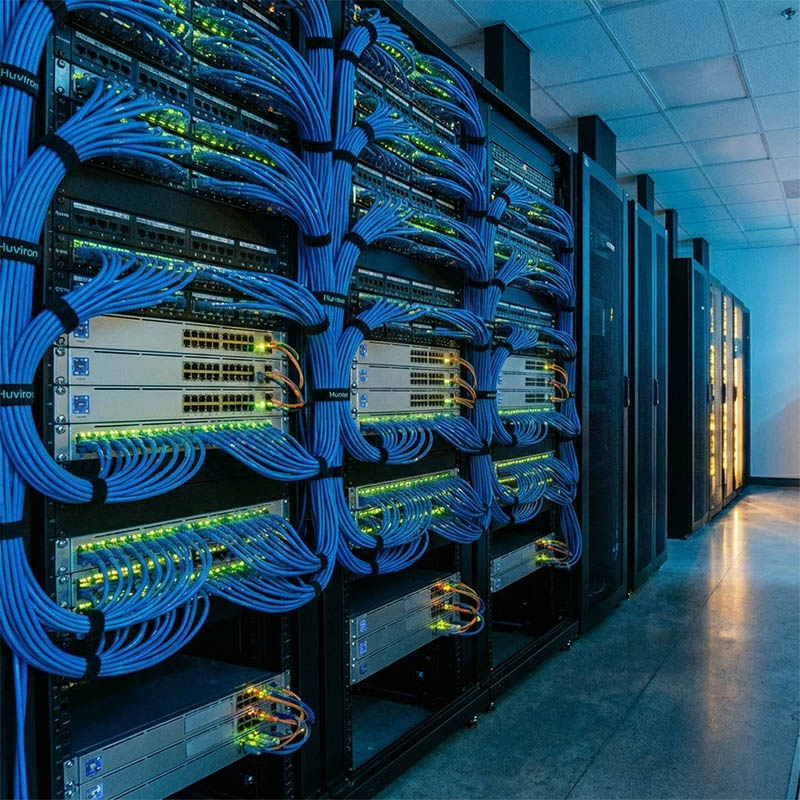 ứng dụng của cáp mạng trong phòng server