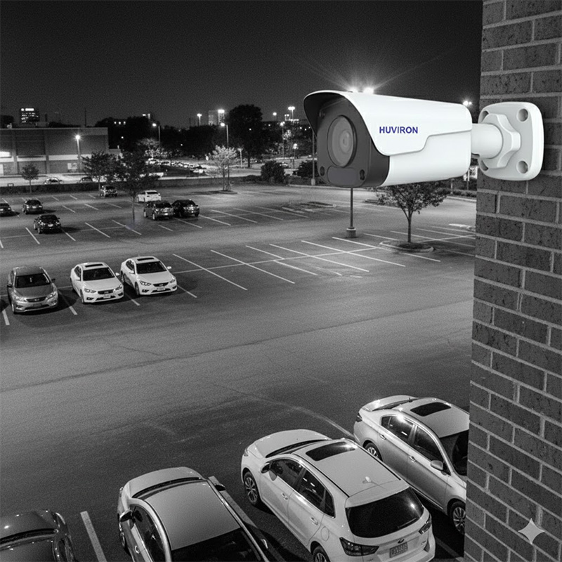 ứng dụng thực tế của Camera DOME hồng ngoại HUVIRON HU-NP241DMT_I3E 2MP