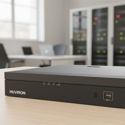 Ảnh thực tế đầu ghi hình Huviron HU-RN1216M-V2 16 kênh đặt trên bàn kỹ thuật