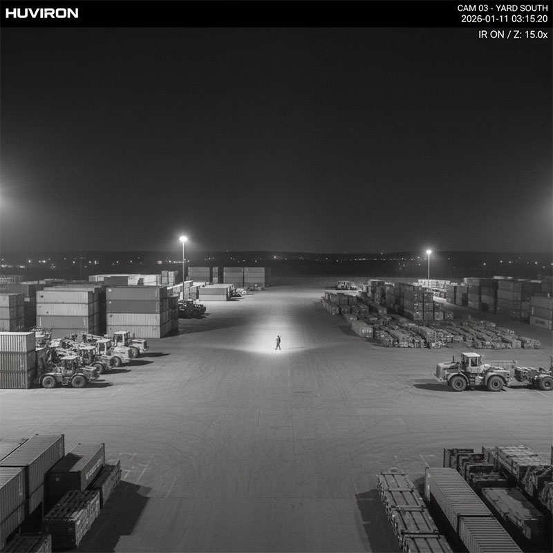 Camera hồng ngoại HUVIRON HU-NZ2545_I25E ghi hình ban đêm sắc nét