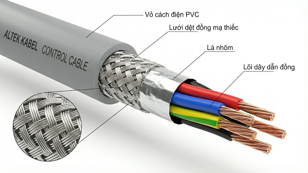 Cáp điều khiển Altek Kabel
