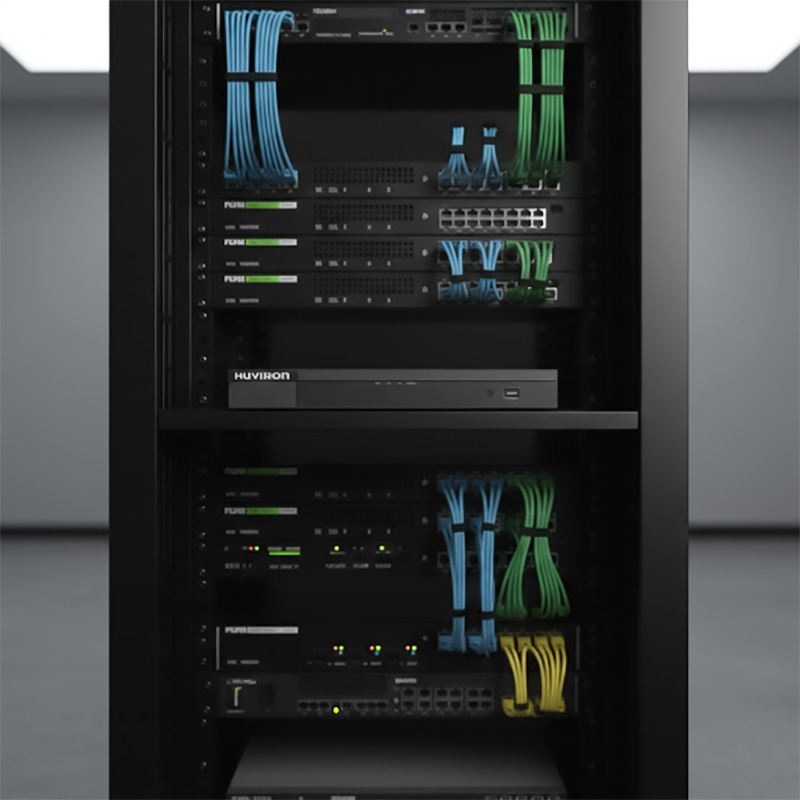 Đầu ghi hình Huviron HU-RN2232M-V2 32 kênh lắp đặt trong tủ rack