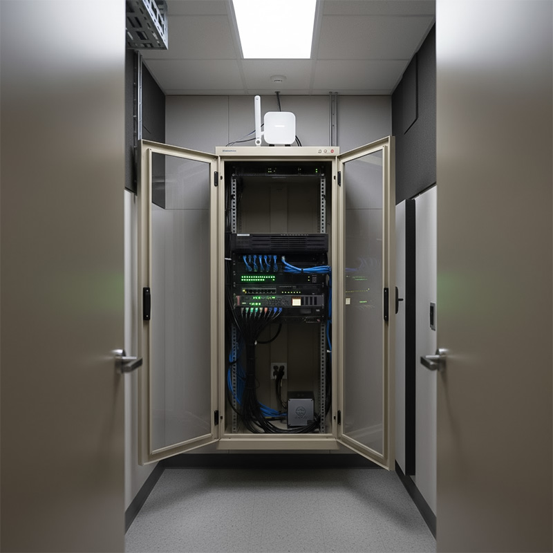 Đầu ghi hình Huviron HU-RNR16264M được lắp đặt trong tủ rack... Đầu ghi hình Huviron HU-RNR16264M được lắp đặt trong tủ rack...