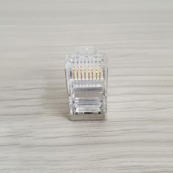 Đầu kết nối của hạt mạng Cat7 HDtec có chân tiếp xúc đồng mạ vàng