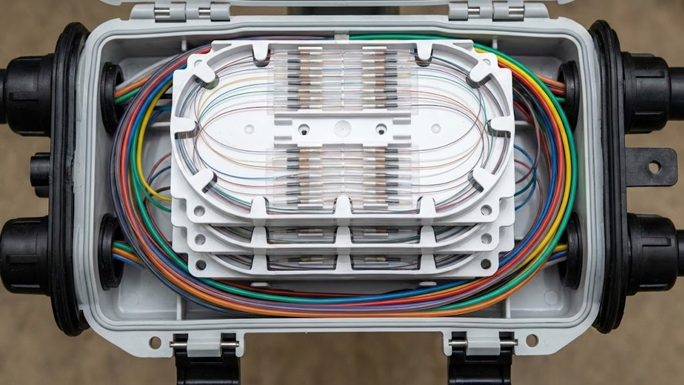 chi tiết bên trong măng xông quang