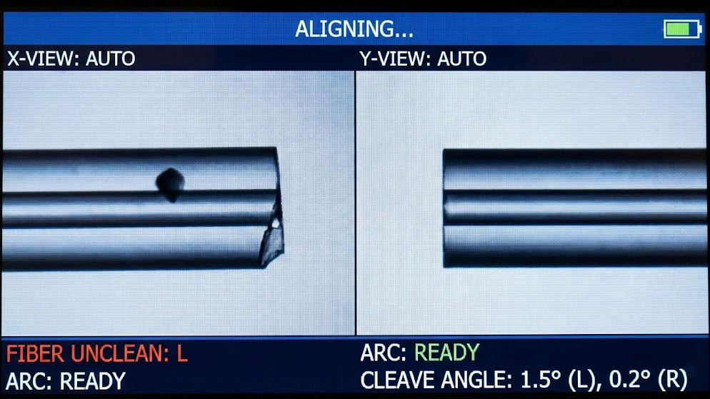 sợi quang không sạch