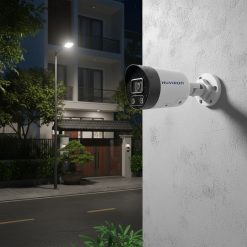 ứng dụng thực tế Camera IP hồng ngoại HUVIRON HU-NP221ADFT_I3E 2MP lắp đặt ngoài trời