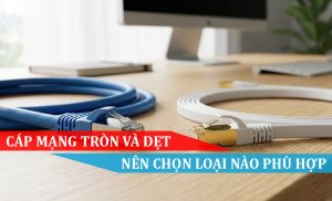 cáp mạng tròn và dẹt nên chọn loại nào