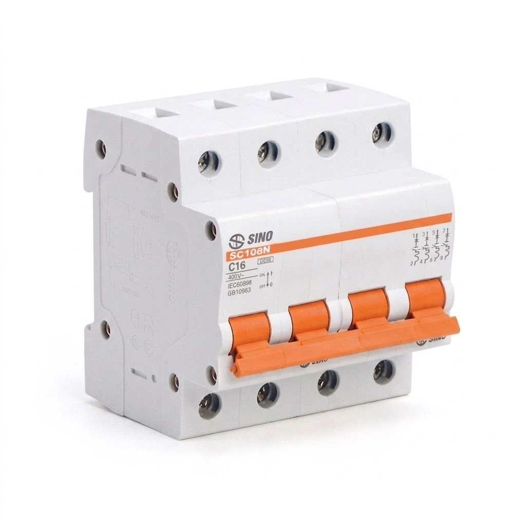 Aptomat sc108N 4 cực Aptomat sc108N 4 cực