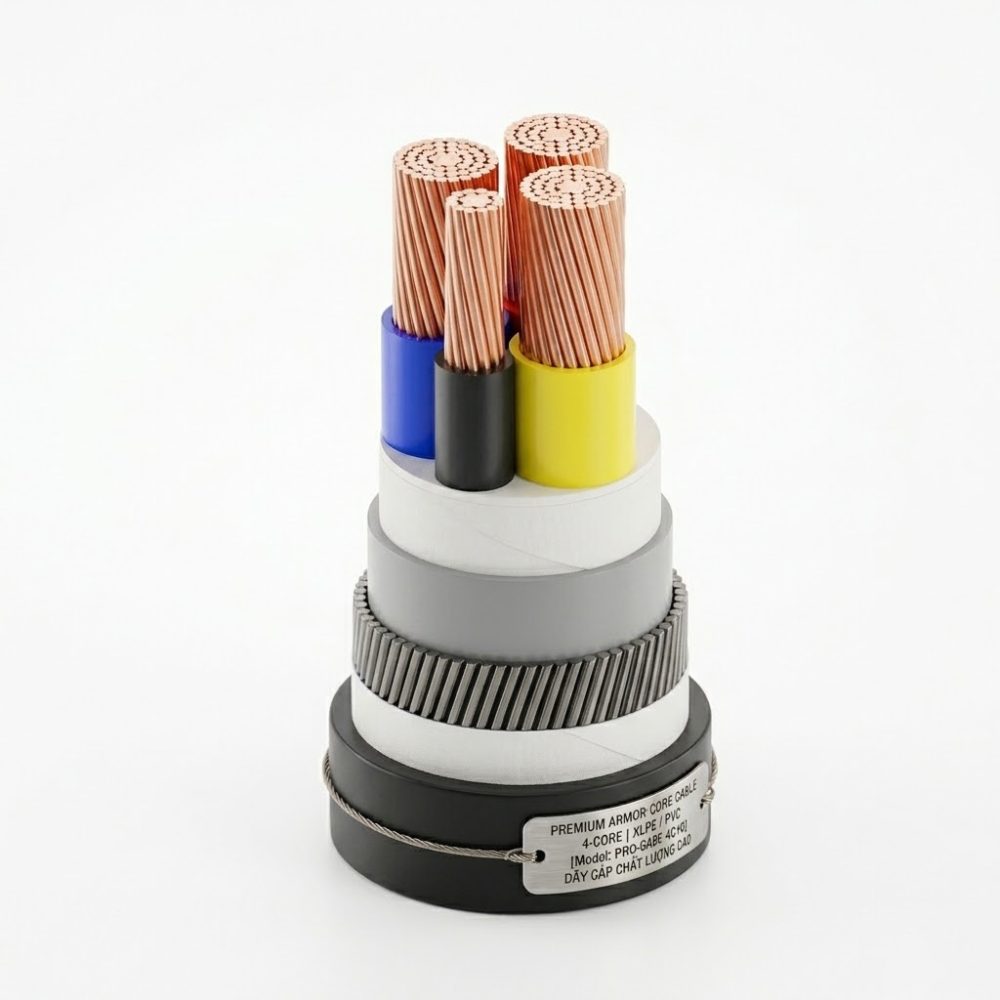 Cáp điện hạ thế 3 lõi cộng 1